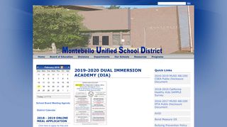 Montebello Unified School District: Home Page