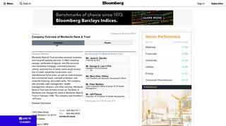 Montecito Bank & Trust: Private Company Information - Bloomberg