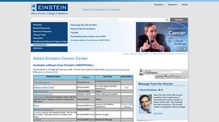Available software from Einstein (UNOFFICIAL) | Albert Einstein ...