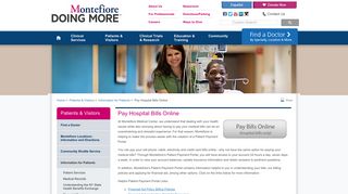 Pay Hospital Bills Online - Montefiore Medical Center