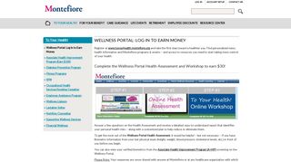 Wellness Portal: Log in to Earn Money | MyMonteBenefits.com