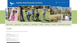 Login - Marin Montessori School