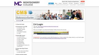 2.4 Login - Montgomery College