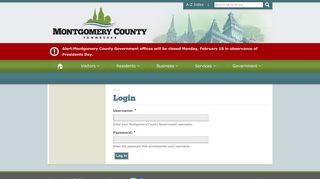 Login | Montgomery County Government