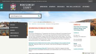 Information & Technology Solutions | Montgomery County, PA - Official ...