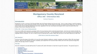 O365 Home - Montgomery County