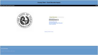 County Clerk - Court Records