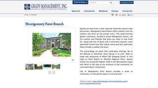 Montgomery Paint Branch | Grady Management