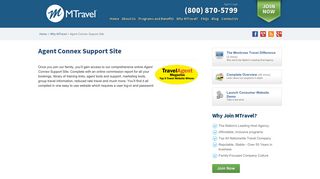 Agent Connex Support Site - Mtravel.com