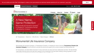 Monumental Life Insurance Company Name Change - Transamerica