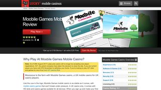 Moobile Games Mobile Casino Review - Lucky Mobile Casinos