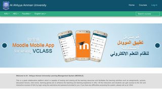 VCLASS/Moodle - Al-Ahliyya Amman University