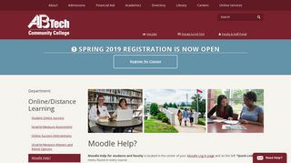 Moodle Help? | Online/Distance Learning | - A-B Tech