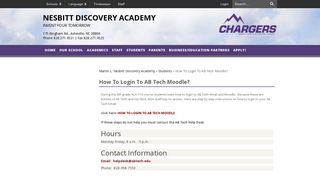How To Login To AB Tech Moodle? - Martin L. Nesbitt Discovery ...