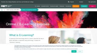 Online / E-Learning courses - Greater Brighton Metropolitan College