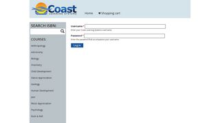 User account | Coast Learning Systems