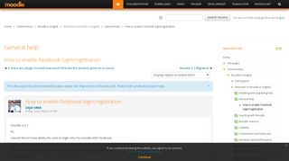 Moodle in English: How to enable Facebook login/registration ...