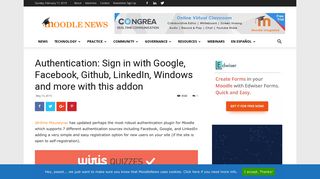 Authentication: Sign in with Google, Facebook, Github, LinkedIn ...