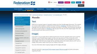 Moodle - Federation University Australia