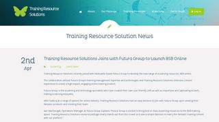 Training Resource Solutions Joins with Futura Group to Launch BSB ...