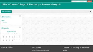 JSPM's Charak College of Pharmacy & Research,Wagholi