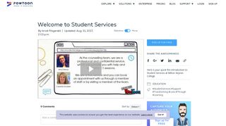 PowToon - Welcome to Student Services