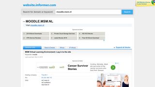 moodle.msm.nl at WI. MSM Virtual Learning Environment: Log in to the ...