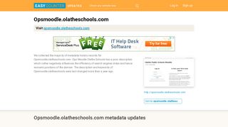 Ops Moodle Olathe Schools (Opsmoodle.olatheschools.com) - Olathe ...