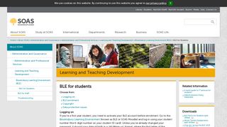BLE for students | SOAS University of London
