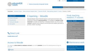 E-learning – Moodle