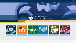 Quick Links | The University of New Orleans