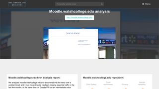 Moodle Walsh College. Walsh College: Log in to the site