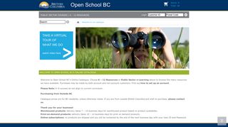 Open School BC Online Catalogue