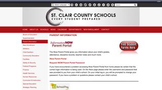 Parent Information | St. Clair County School District