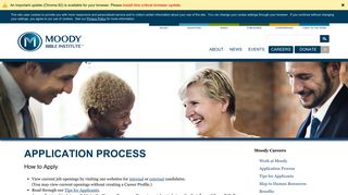 Application Process | Moody Bible Institute