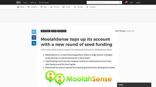 MoolahSense tops up its account with a new round of seed funding - e27