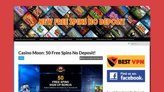 Casino Moon: 50 Free Spins No Deposit! - New Free Spins No Deposit