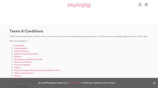 Terms & Conditions - Moonpig