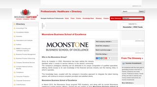 Moonstone Business School of Excellence - Insurance Gateway