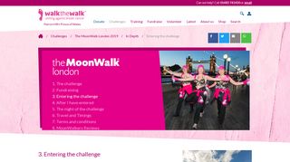 Walk The Walk - How To Enter The Moonwalk London 2019 - Register ...
