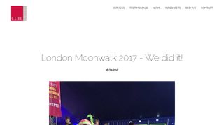 London Moonwalk 2017 - We did it! - Cube Partners