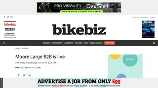 Moore Large B2B is live - BikeBiz