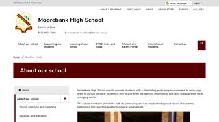 Our school - Moorebank High School