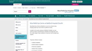 Moorfields Eye Centre at Bedford Hospital (South) | Moorfields Eye ...