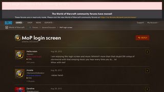 MoP login screen - World of Warcraft Forums - Blizzard Entertainment