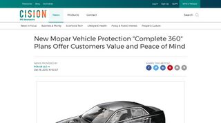 New Mopar Vehicle Protection 