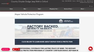 Mopar Vehicle Protection Program | Country Chrysler Dodge Jeep ...
