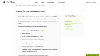 How do I Register my mophie product? – mophie Support