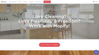Cleaner Application | Professional House Cleaning - Mopify