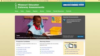 Missouri Educator Gateway Assessments